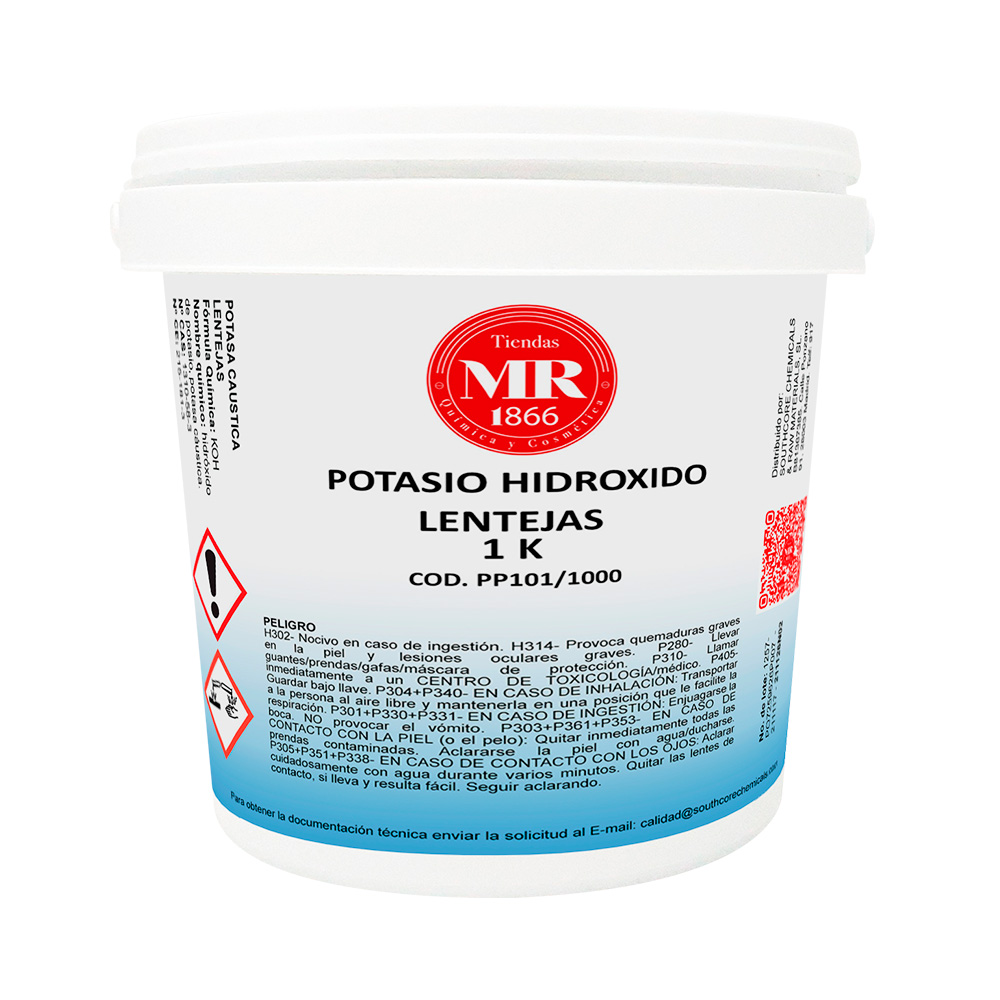 POTASIO HIDROXIDO LENTEJAS 1K