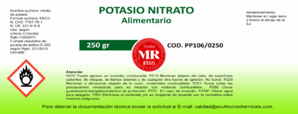 POTASIO NITRATO ALIM.  250 gr