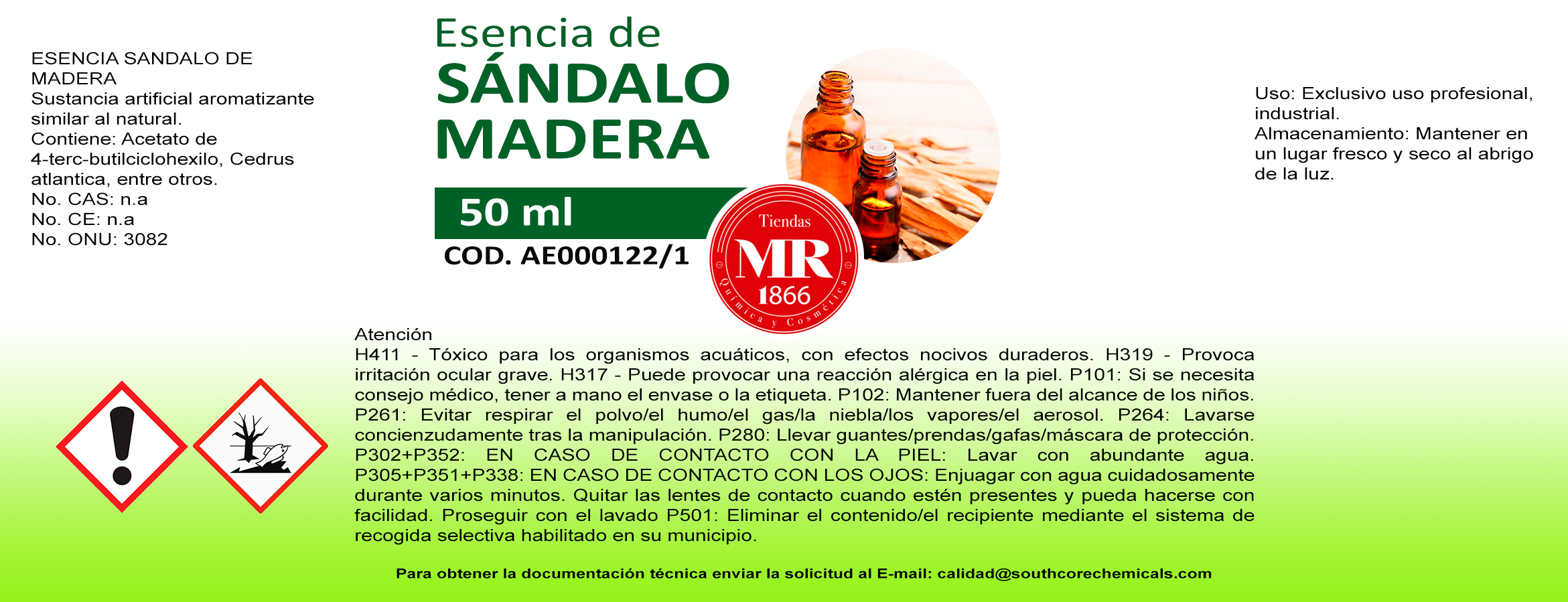 SANDALO MADERA 50 ml