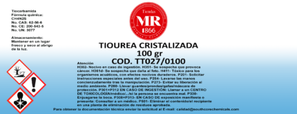 TIOUREA CRISTALIZADA 100 gr