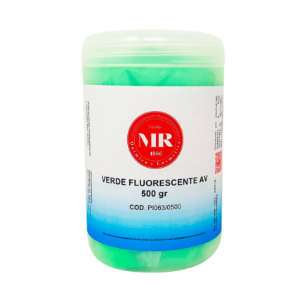 VERDE FLUORESCENTE AV  500 gr