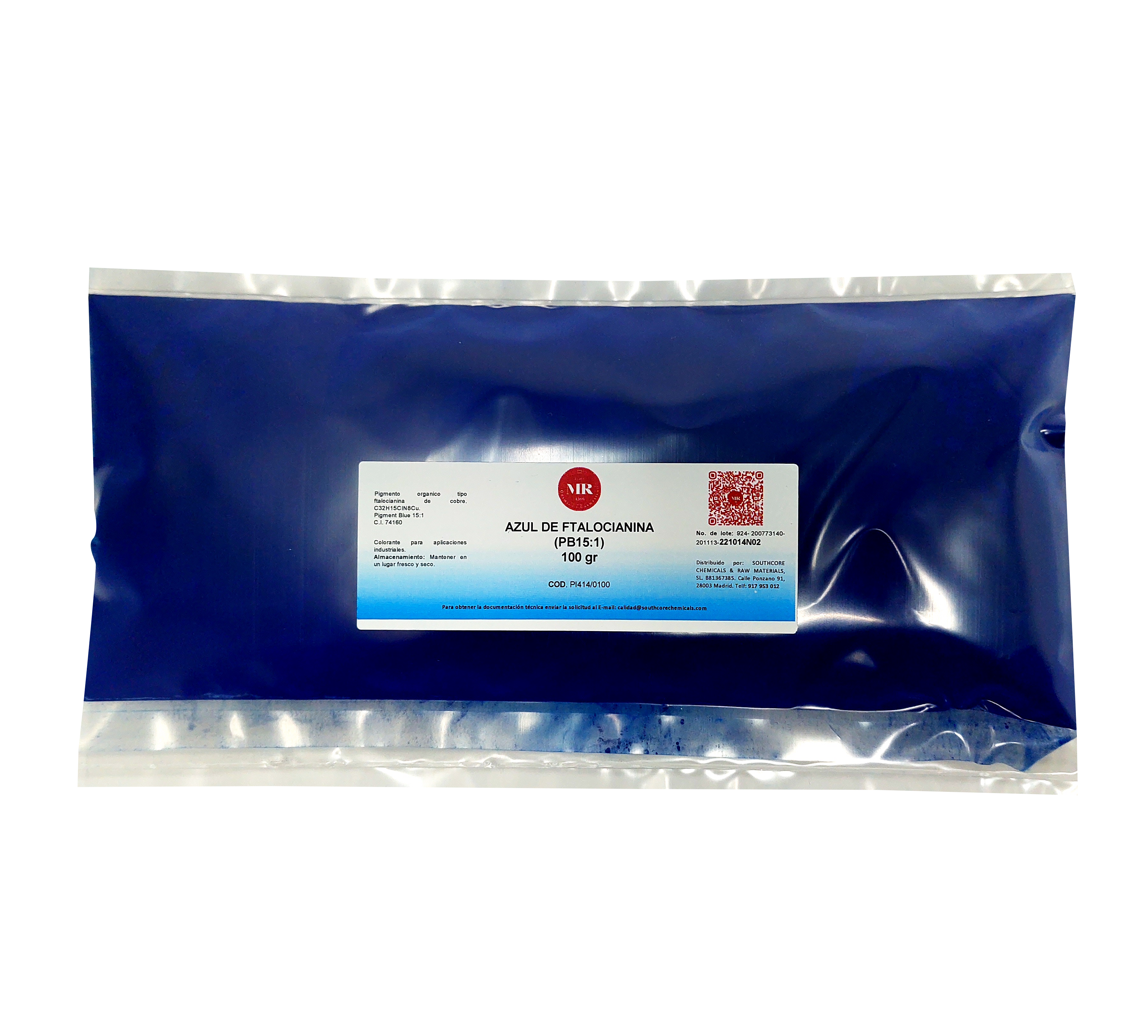 AZUL DE FTALOCIANINA 100 gr