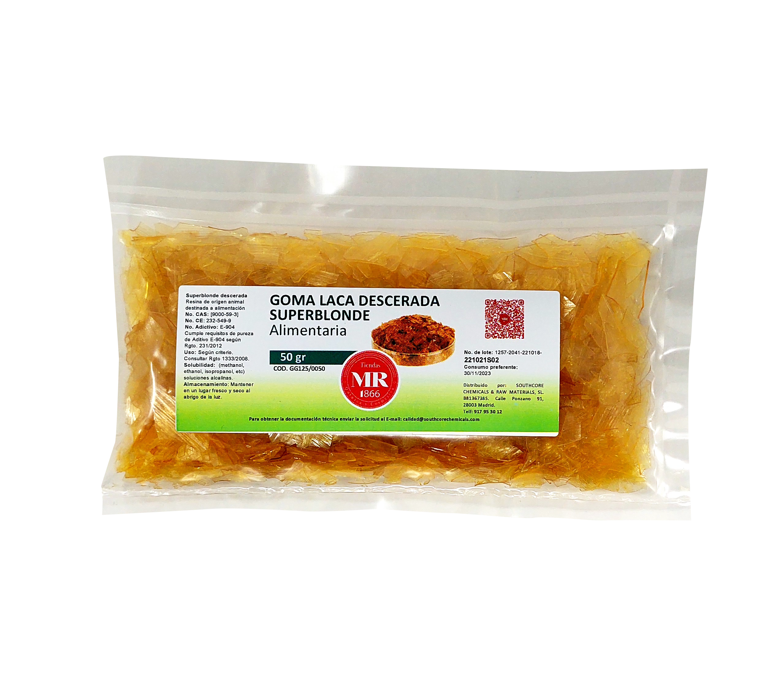 GOMA LACA DESCERADA 50 gr
