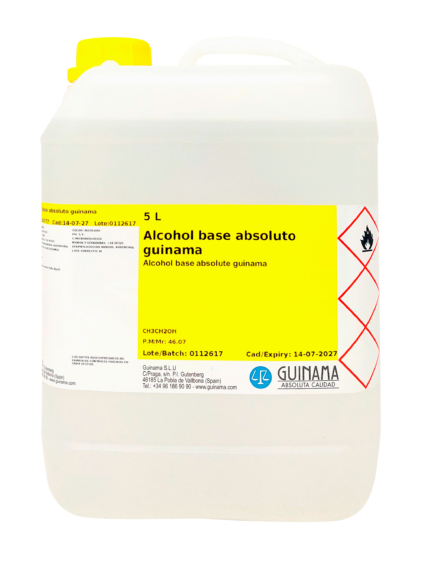 ALCOHOL ABSOLUTO COSMÉTICO 5L