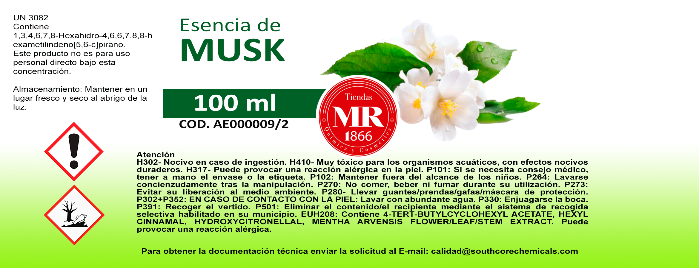ESENCIA DE MUSK 100 ml
