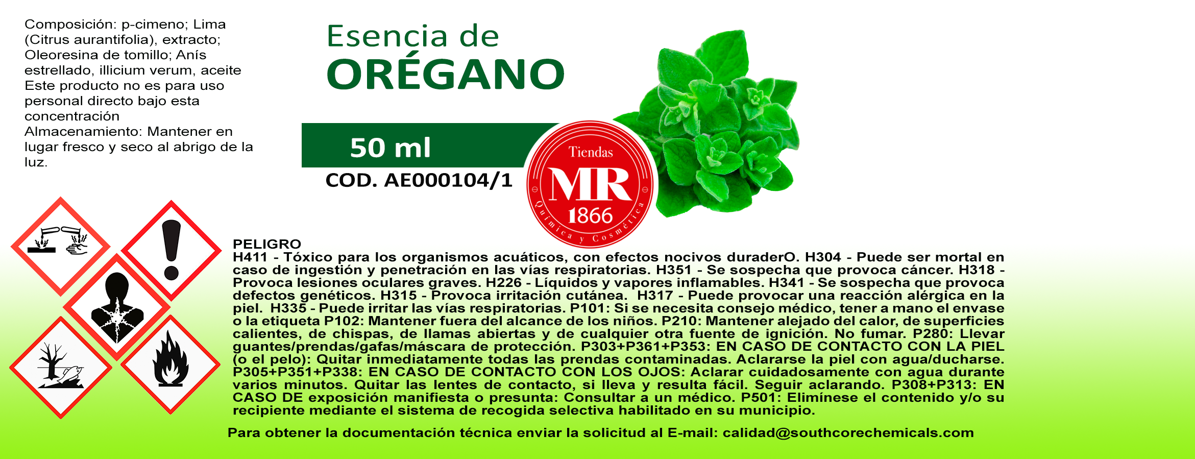 ESENCIA OREGANO 50 ml