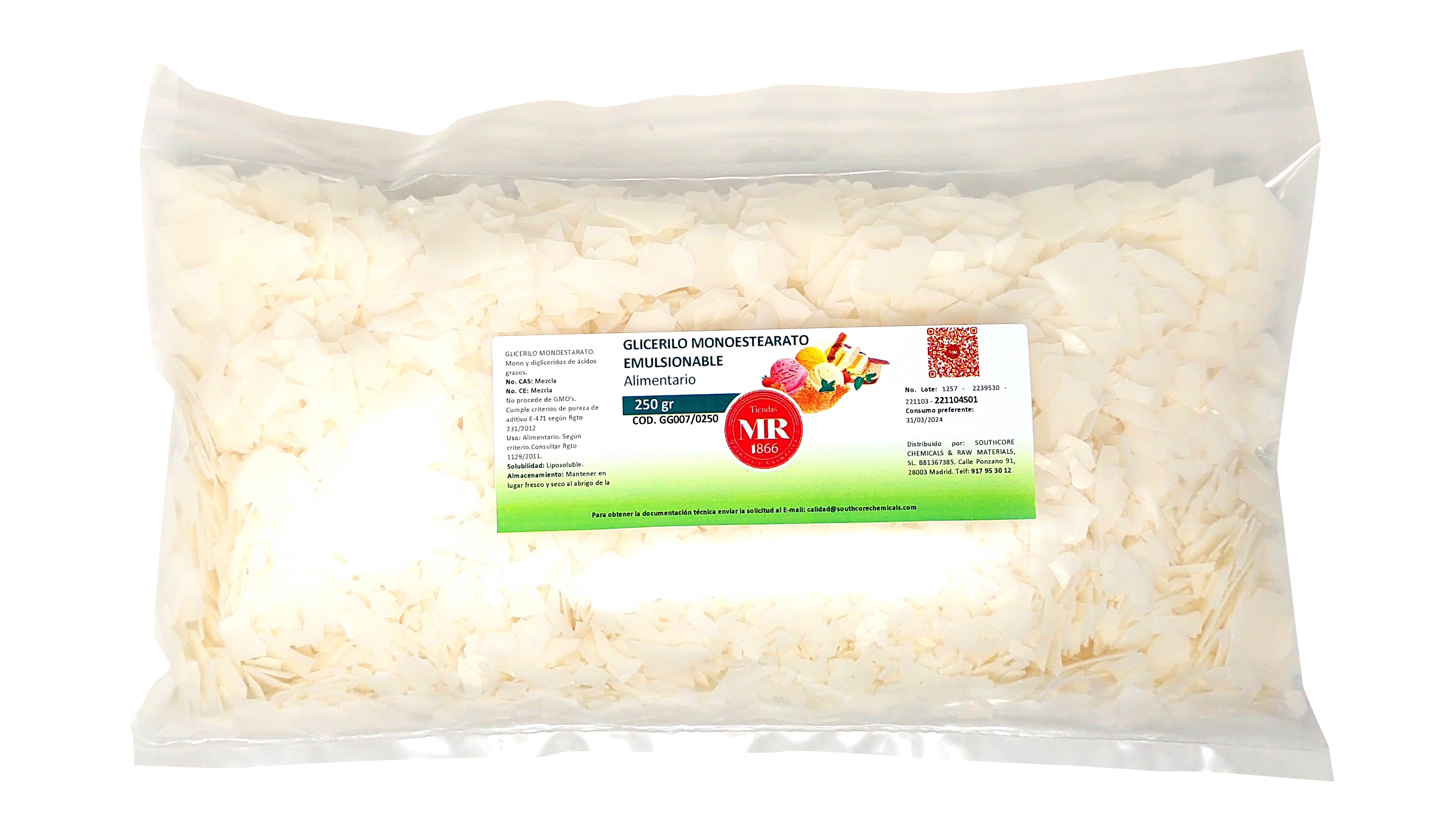 GLICERILO MONOESTEARATO EMUL 250 gr
