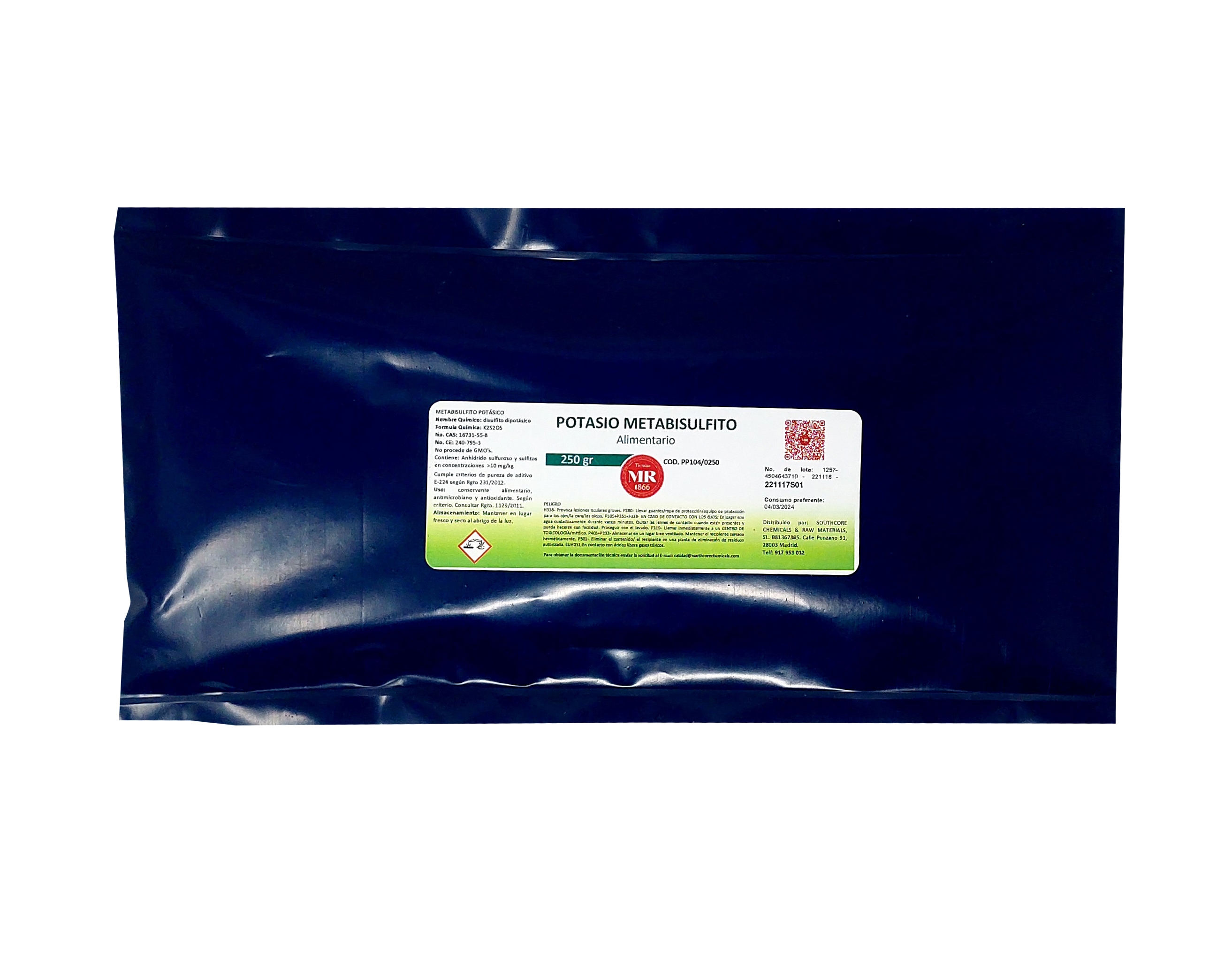 POTASIO METABISULFITO 250 gr (2)
