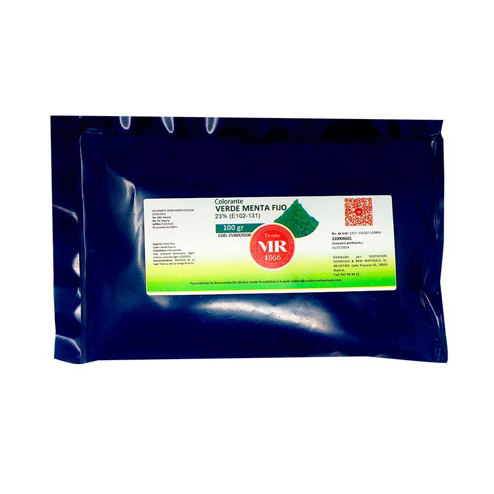 COLORANTE VERDE MENTA 100 gr