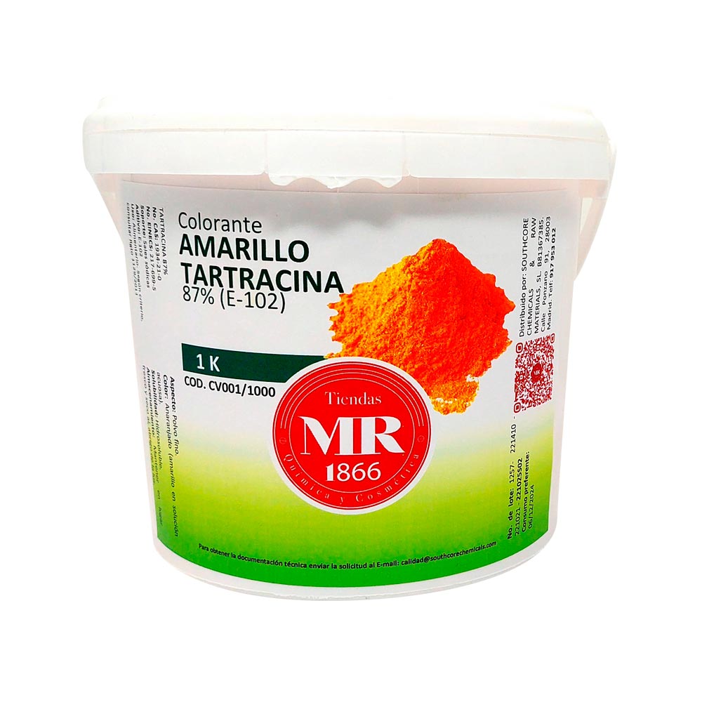 colorante AMARILLO TARTRACINA 1 K