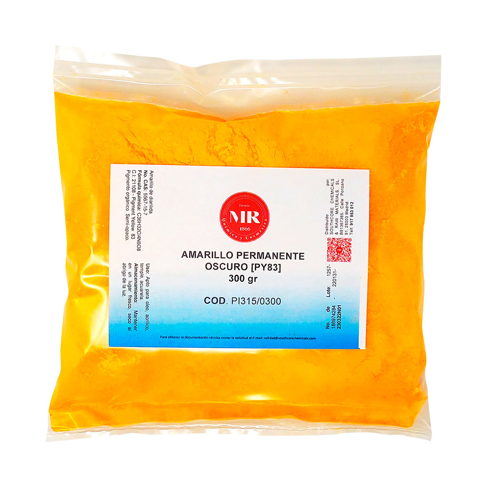 PIGMENTO AMARILLO PERMANENTE OSCURO 300gr