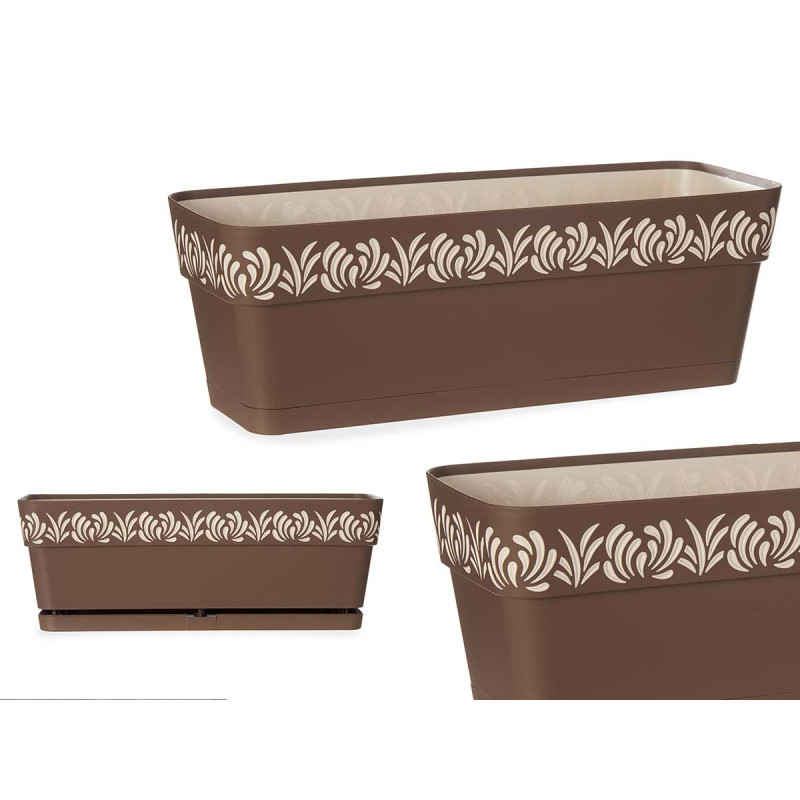 50cm-brown-gaia-plastic-planter