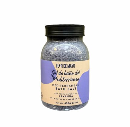 SAL DE BAÑO DEL MEDITERRANEO LAVANDA 650 GR