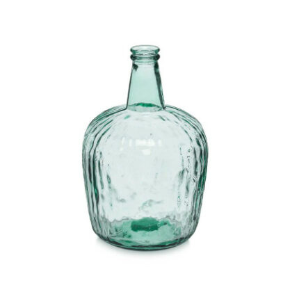 BOTELLA DECORATIVA DE VIDRIO A RAYAS 8 L