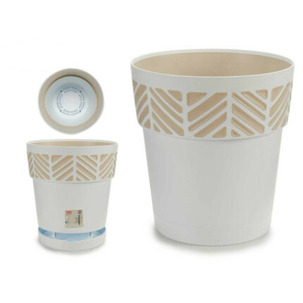 MACETA DE PLÁSTICO 25 CM ORFEO BLANCO