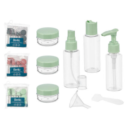 SET DE DISPENSADORES DE VIAJE SURTIDOS EN 3 COLORES