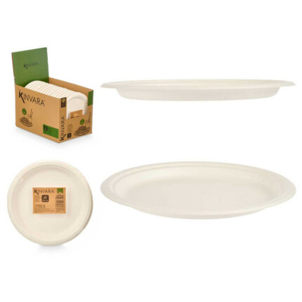 SET 6 PLATO LLANO BIODEGRADABLE GRD