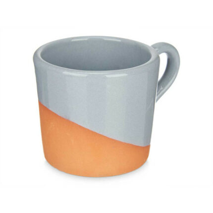 TAZA CAFE BARRO 80ML ASA GRIS