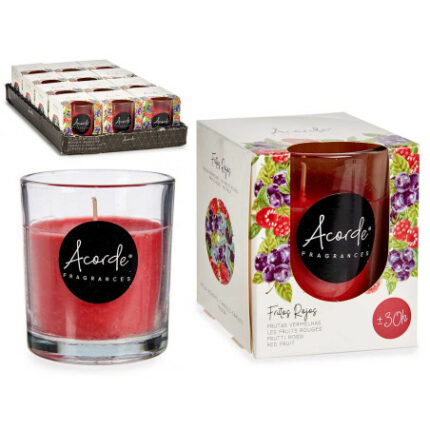 VELA VASO 30 HORAS FRUTOS ROJOS