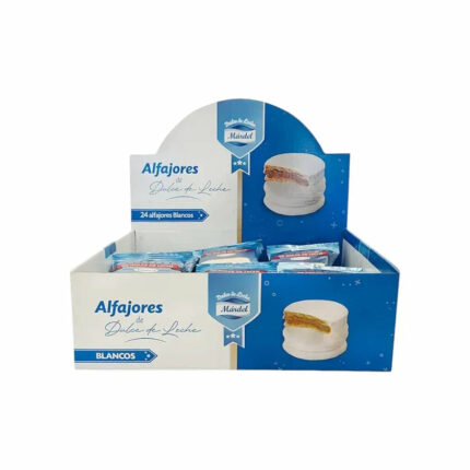 CAJA 24 UNIDADES ALFAJORES CHOCO BLANCO MARDEL 50GR