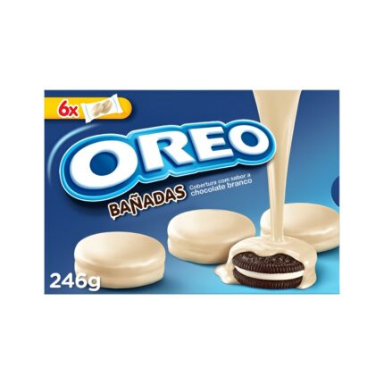 CAJA 6 UNIDADES OREO BANADAS BLANCO 246GR