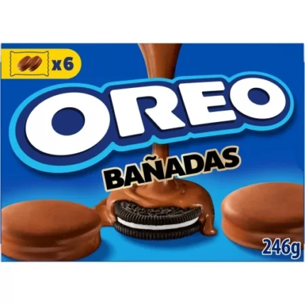 CAJA 6 UNIDADES OREO BANADAS CHOCO LECHE 246GR