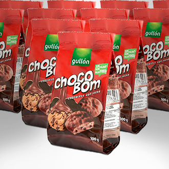 CAJA 12 UNIDADES GULLON CHOCO BOM CHOCO (12x100GR)
