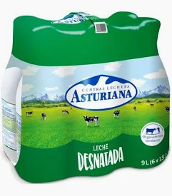 CAJA 6 UNIDADES LECHE ASTURIANA DESNATADA 1,5L