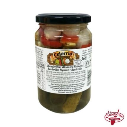 CAJA 24 UNIDADES CELORRIO TARRO BANDERILLAS PICANTES 370GR