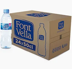 CAJA 24 UNIDADES AGUA FONT VELLA 50 CL