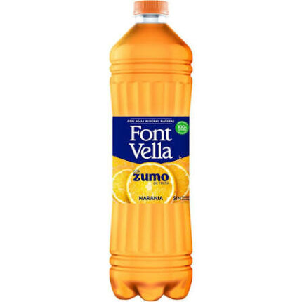 CAJA 6 UNIDADES AGUA FONT VELLA LEVITE NARANJA1,15L