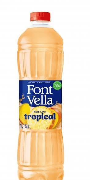 CAJA 6 UNIDADES AGUA FONT VELLA LEVITE TROPICAL 1,15L