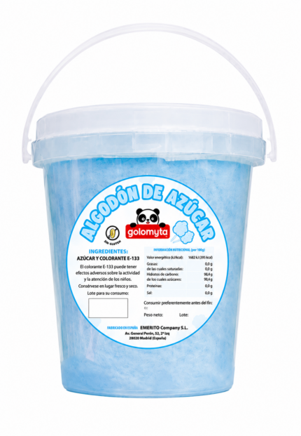 CAJA 8 UNIDADES (AZUL) ALGODON AZUCAR 40GR GOLOMYTA