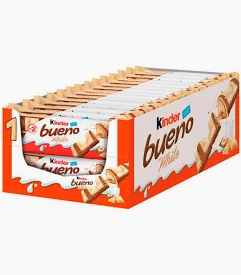CAJA 30 PAQUETES KINDER BUENO WHITE T2 (30x39GR)