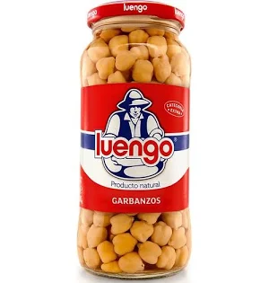 CAJA 12 UNIDADES LUENGO GARBANZO COCIDO NATURAL 570GR