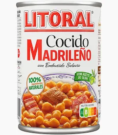 CAJA 12 UNIDADES LITORAL COCIDO MADRILENO 425GR