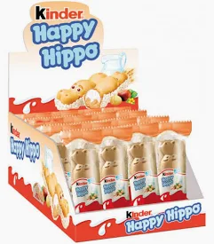 CAJA 28 UNIDADES KINDER HAPPY HIPPO (28X20,7GR)