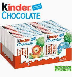 CAJA 2O PAQUETES KINDER CHOCOLATE T4 (20x50GR)