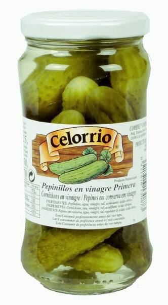CAJA 24 UNIDADES CELORRIO PEPINILLOS TRADICIONAL GRANDE 1/2KG